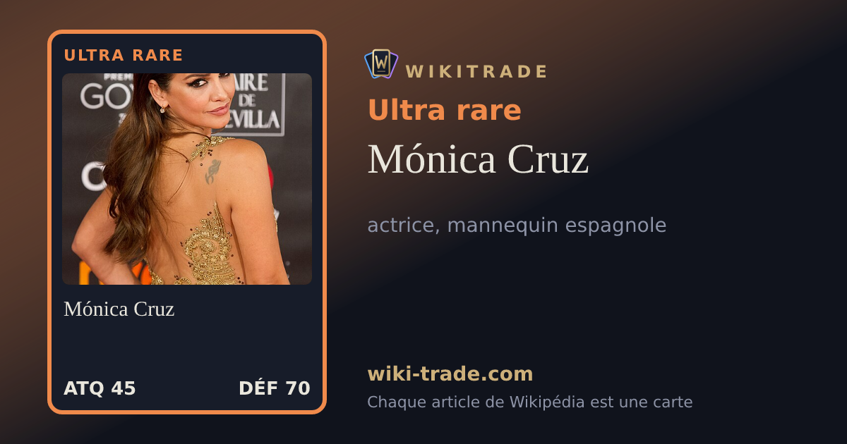 Mónica Cruz — carte Ultra rare
