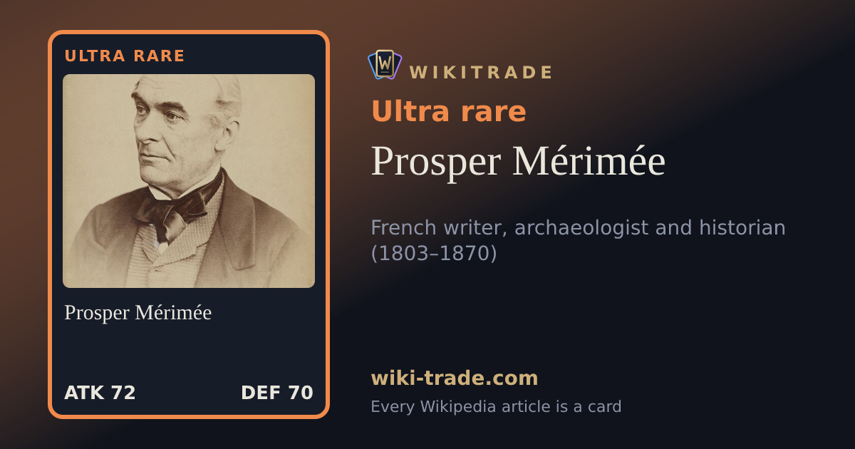 Prosper Mérimée — Ultra rare card