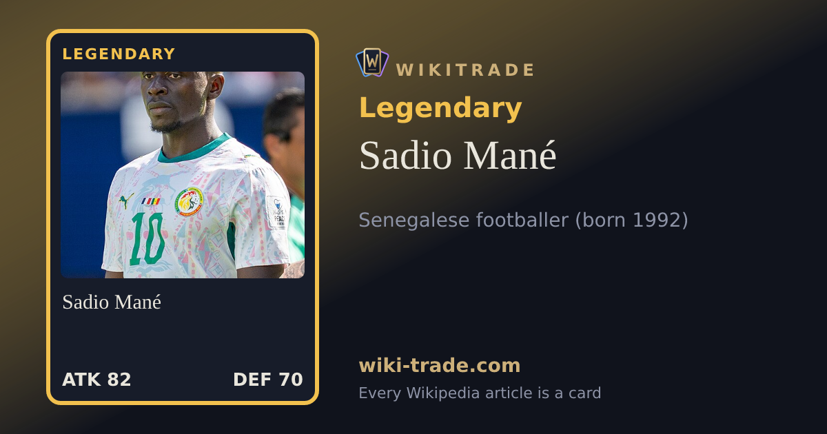 Sadio Mané — Legendary card