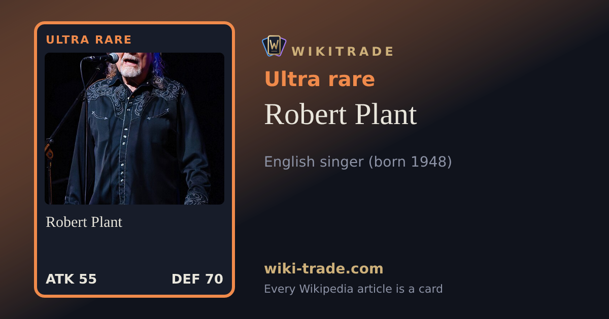 Robert Plant — Ultra rare card