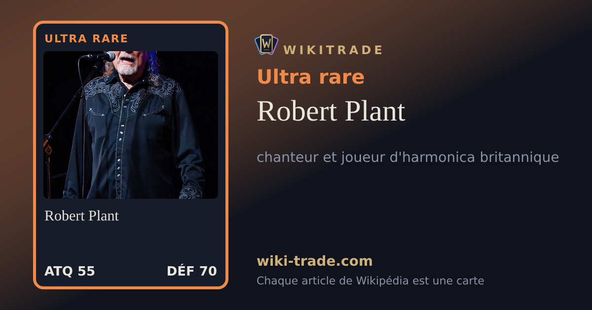 Robert Plant — carte Ultra rare