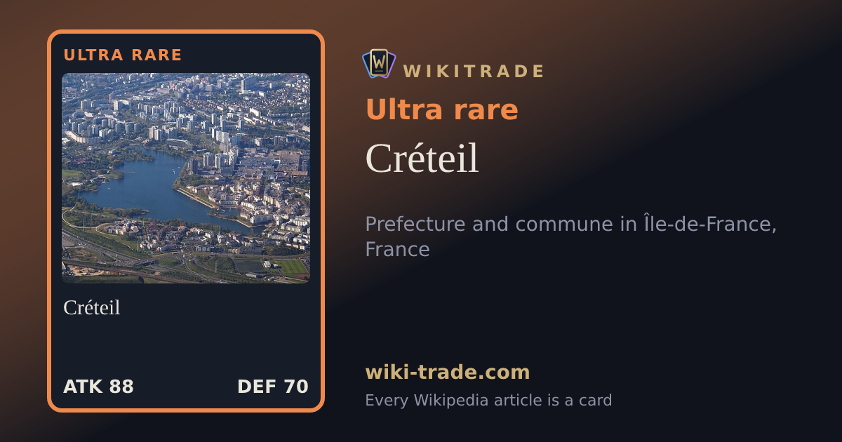 Créteil — Ultra rare card