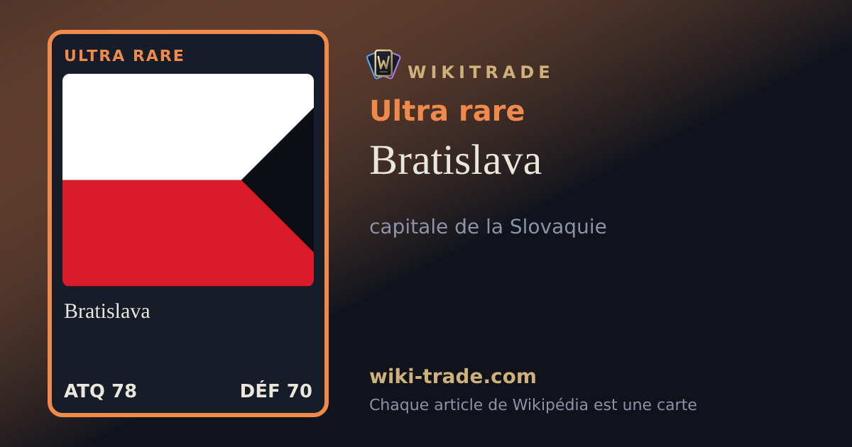 Bratislava — carte Ultra rare