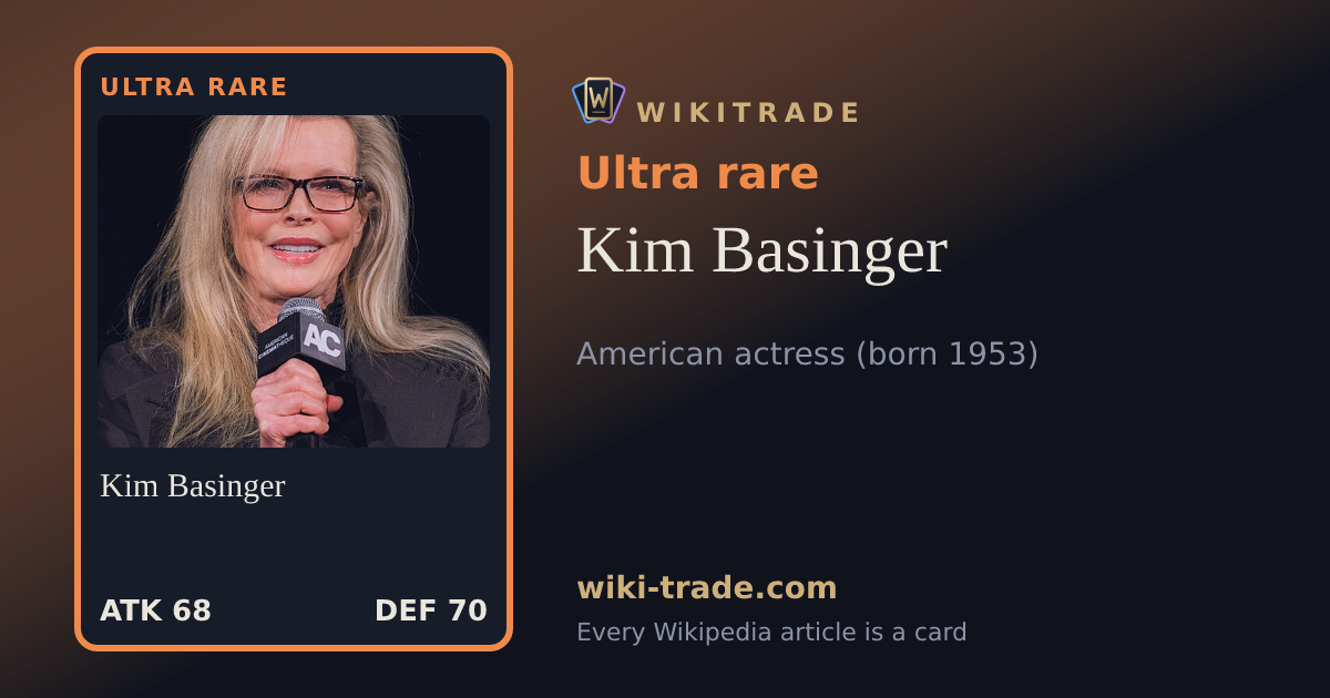 Kim Basinger — Ultra rare card