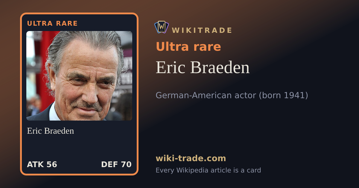 Eric Braeden — Ultra rare card