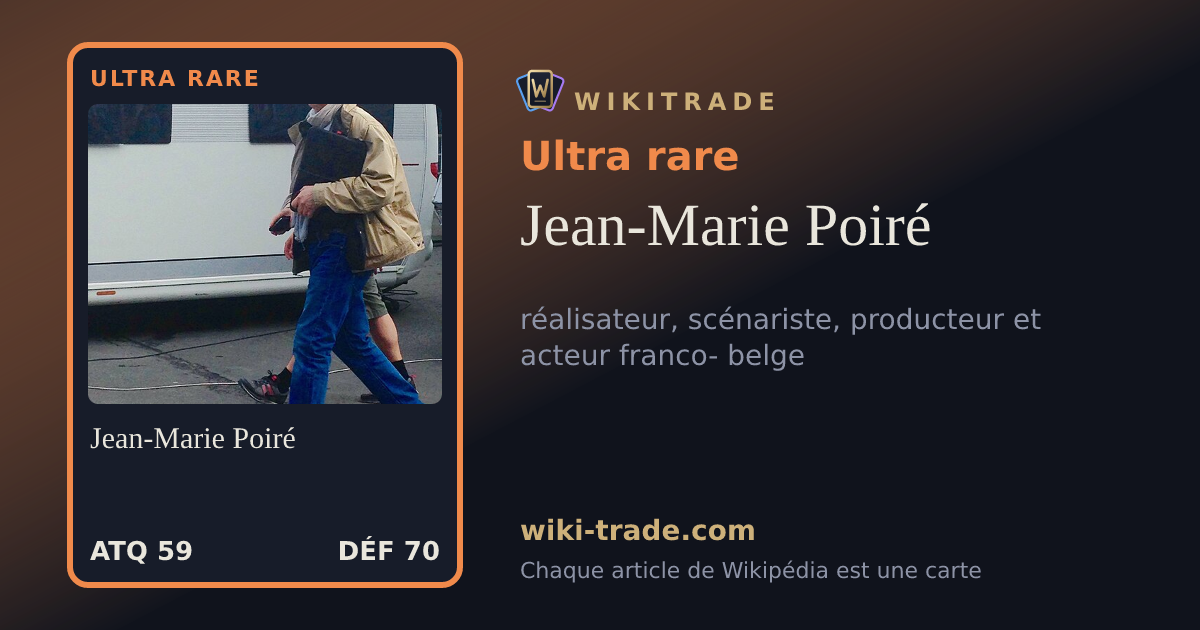 Jean-Marie Poiré — carte Ultra rare
