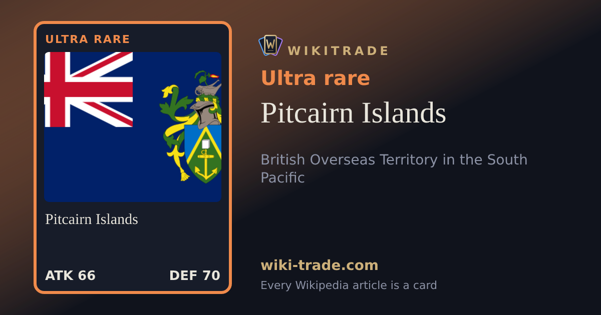 Pitcairn Islands — Ultra rare card