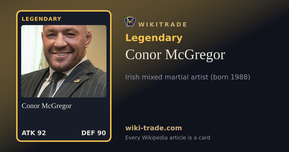 Conor McGregor — Legendary card