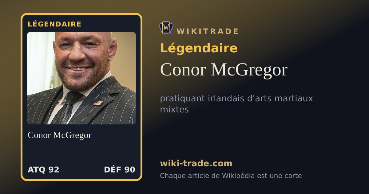 Conor McGregor — carte Légendaire