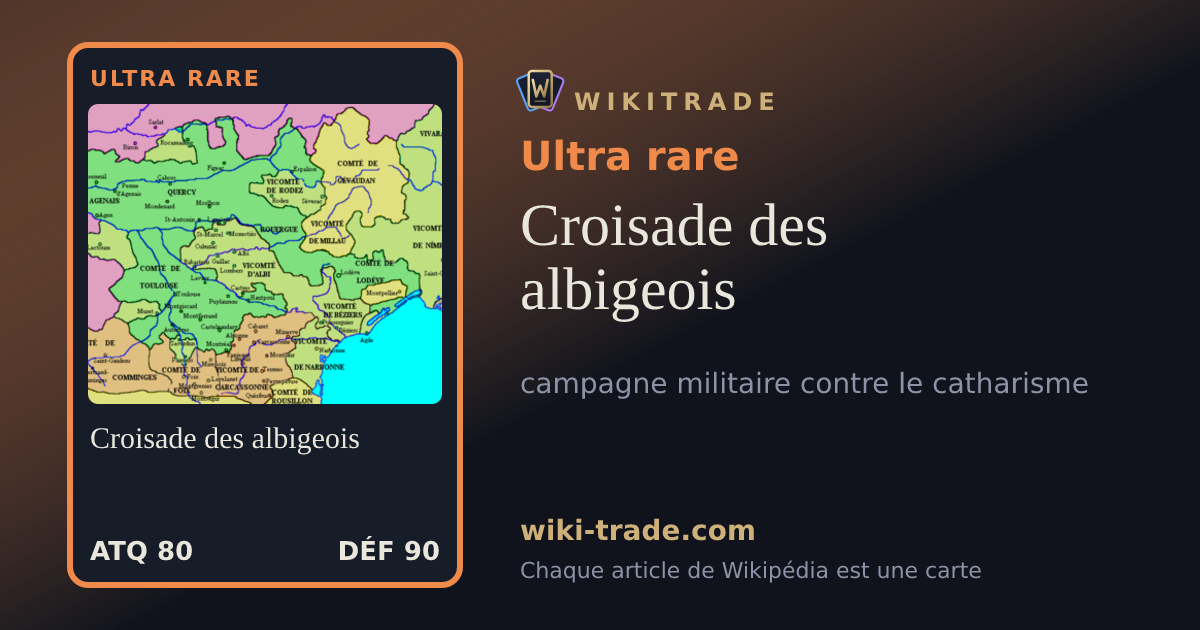 Croisade des albigeois — carte Ultra rare