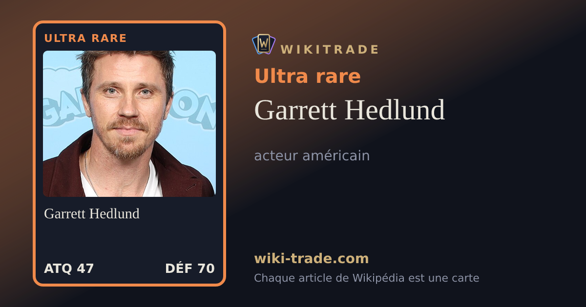 Garrett Hedlund — carte Ultra rare