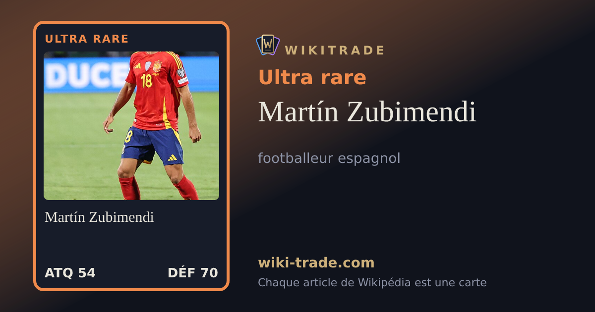 Martín Zubimendi — carte Ultra rare