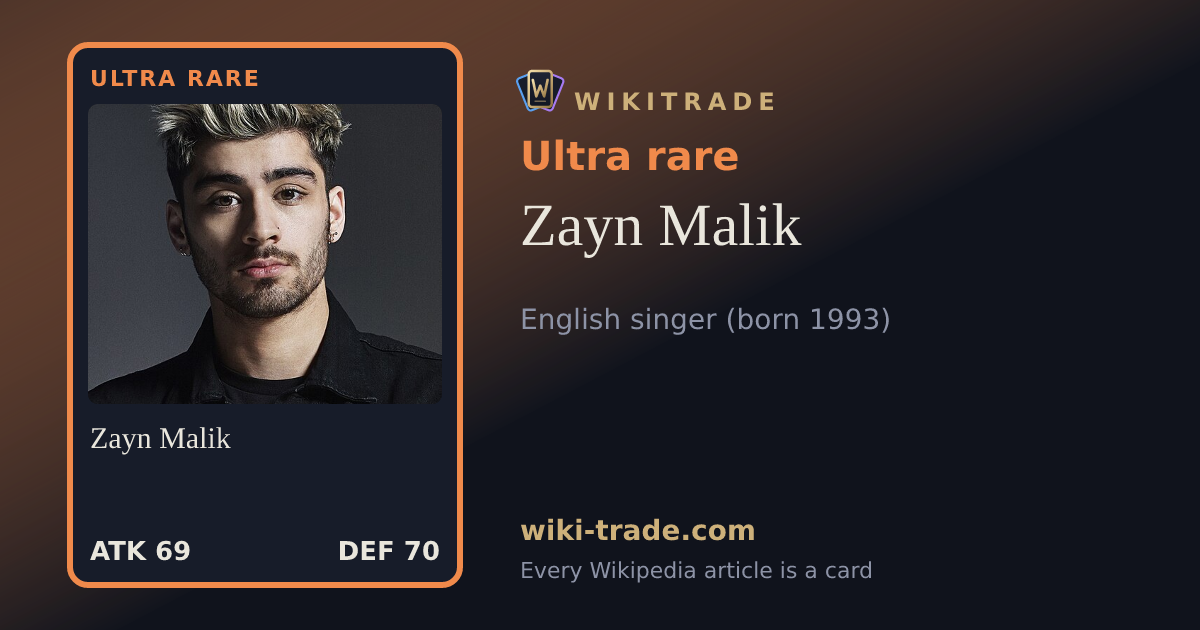 Zayn Malik — Ultra rare card