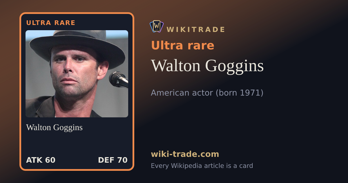 Walton Goggins — Ultra rare card
