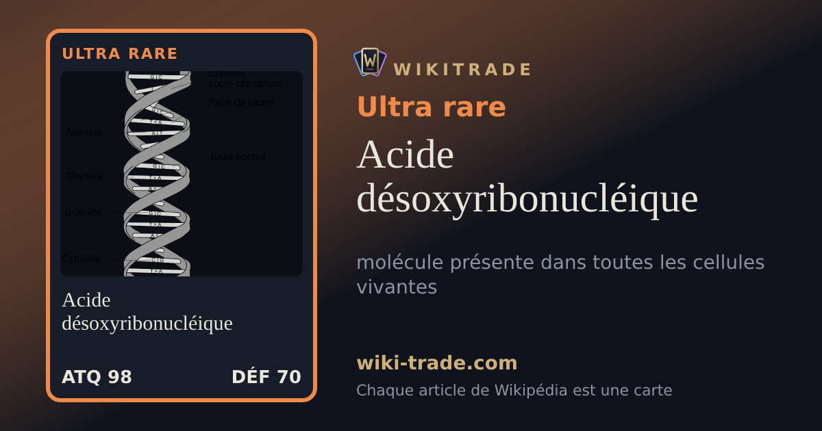 Acide désoxyribonucléique — carte Ultra rare