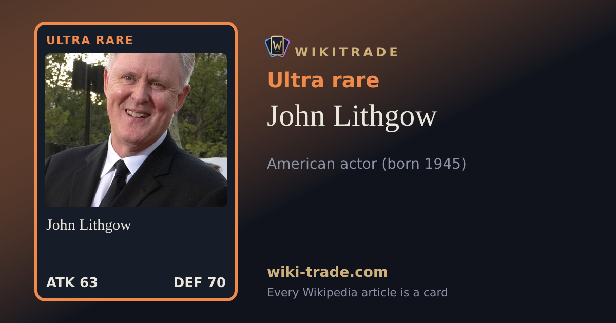 John Lithgow — Ultra rare card