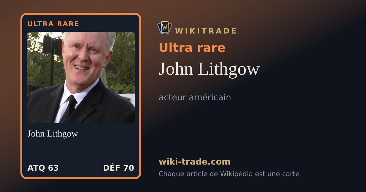 John Lithgow — carte Ultra rare