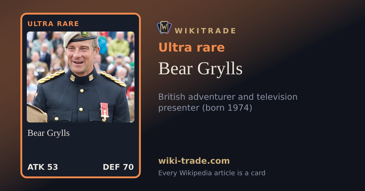 Bear Grylls — Ultra rare card