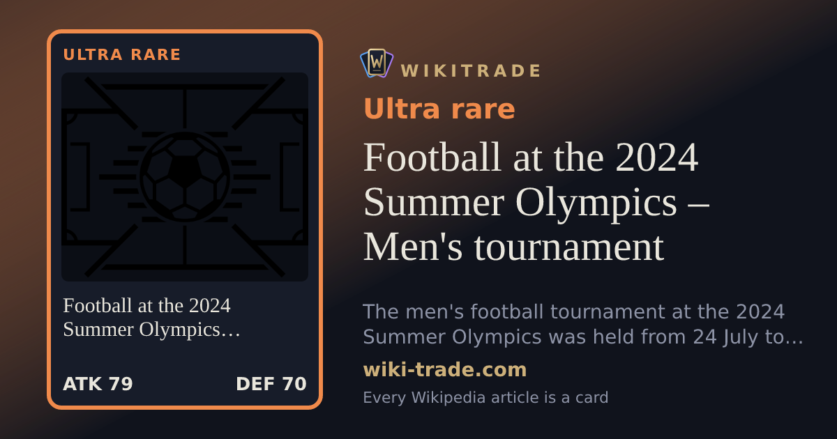 Football at the 2024 Summer Olympics – Men's tournament — Ultra rare card