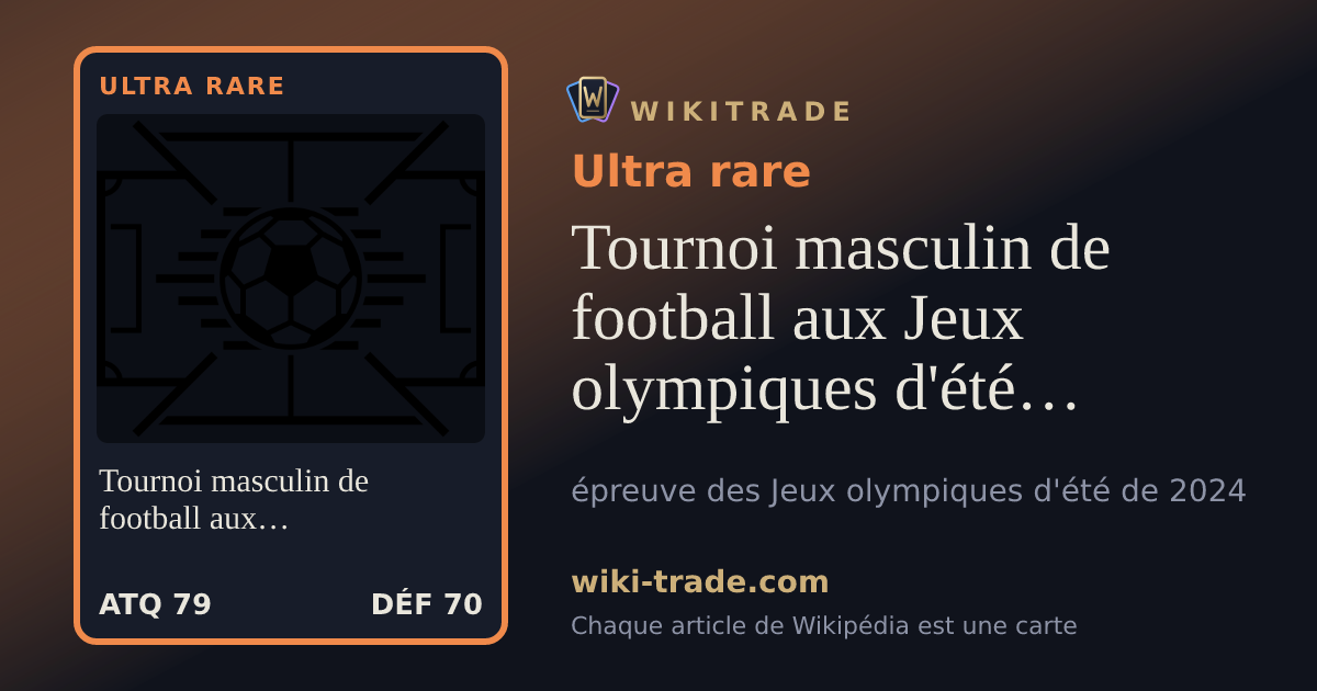 Tournoi masculin de football aux Jeux olympiques d'été de 2024 — carte Ultra rare