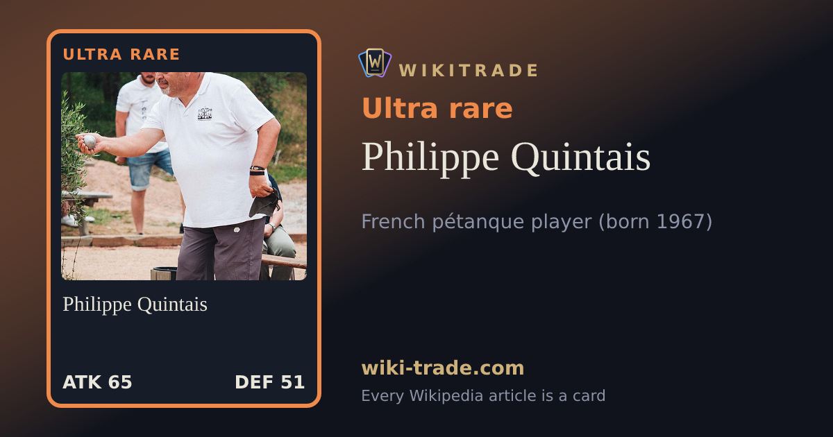 Philippe Quintais — Ultra rare card