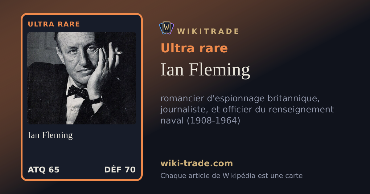 Ian Fleming — carte Ultra rare