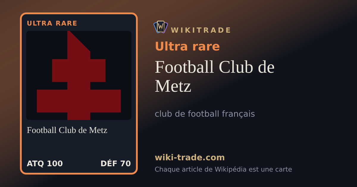 Football Club de Metz — carte Ultra rare
