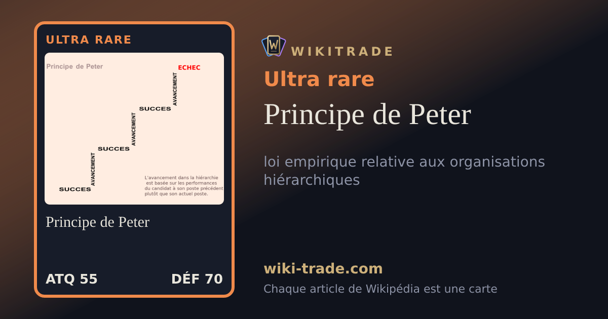 Principe de Peter — carte Ultra rare