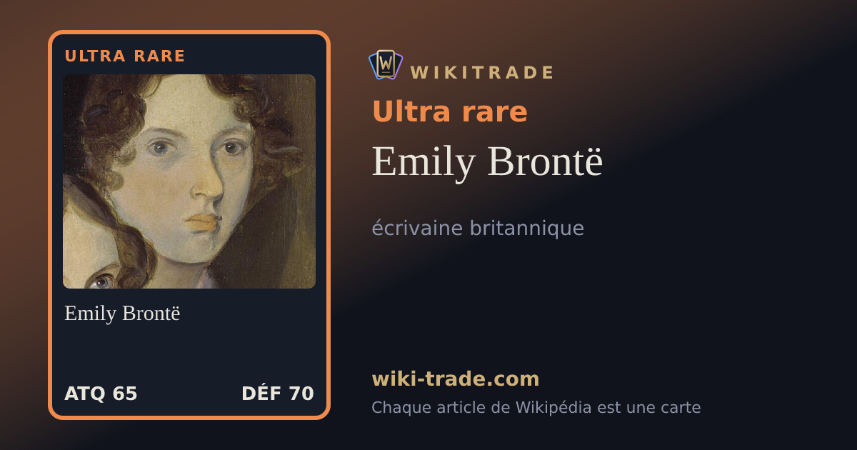 Emily Brontë — carte Ultra rare