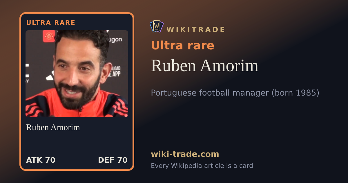Ruben Amorim — Ultra rare card