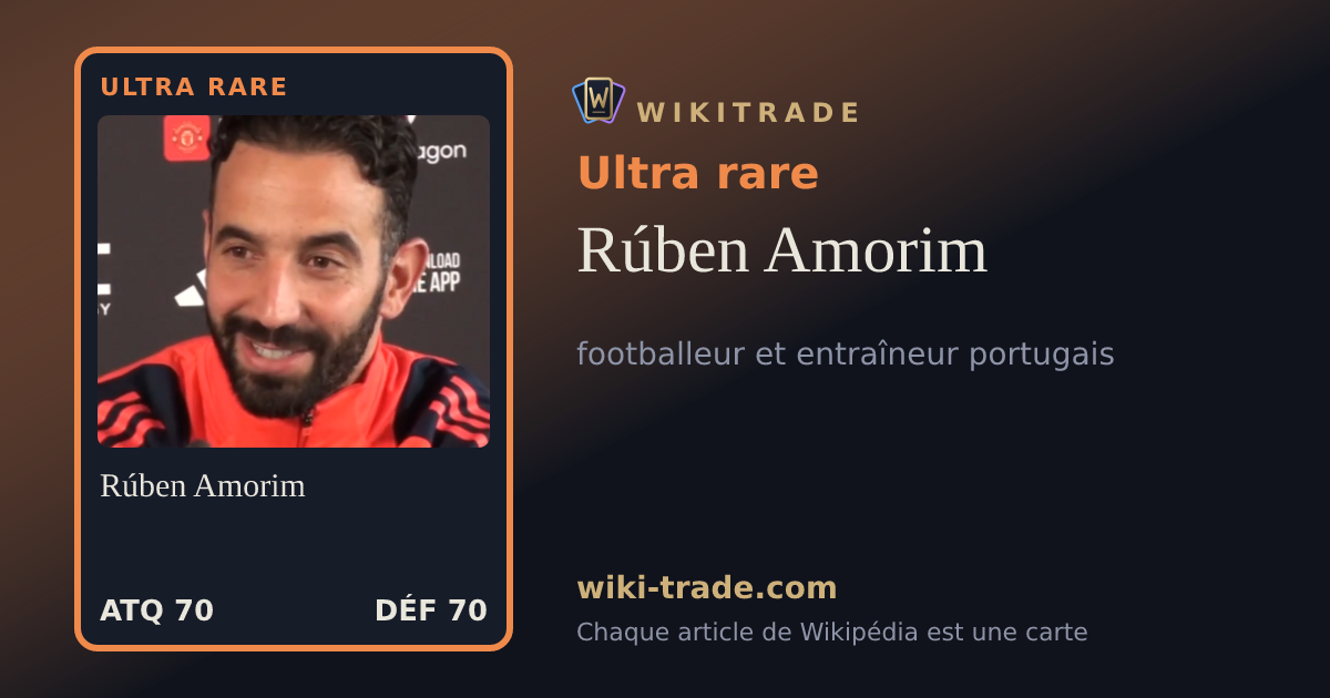 Rúben Amorim — carte Ultra rare