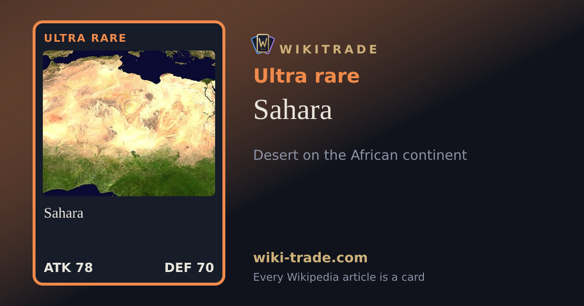 Sahara — Ultra rare card