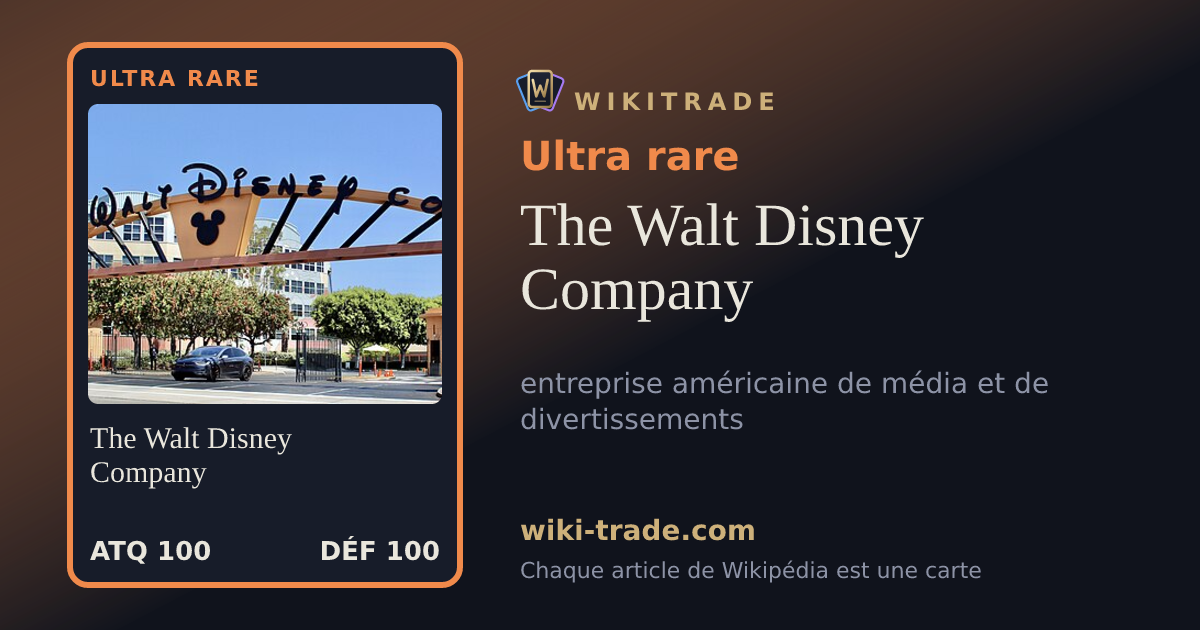 The Walt Disney Company — carte Ultra rare