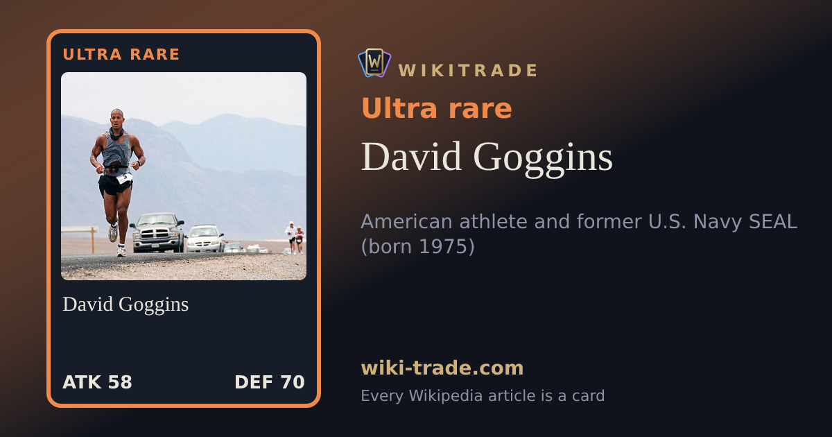 David Goggins — Ultra rare card