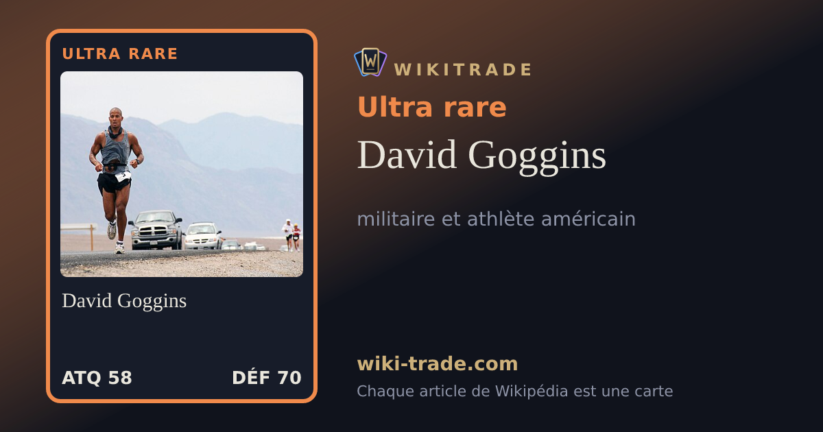 David Goggins — carte Ultra rare