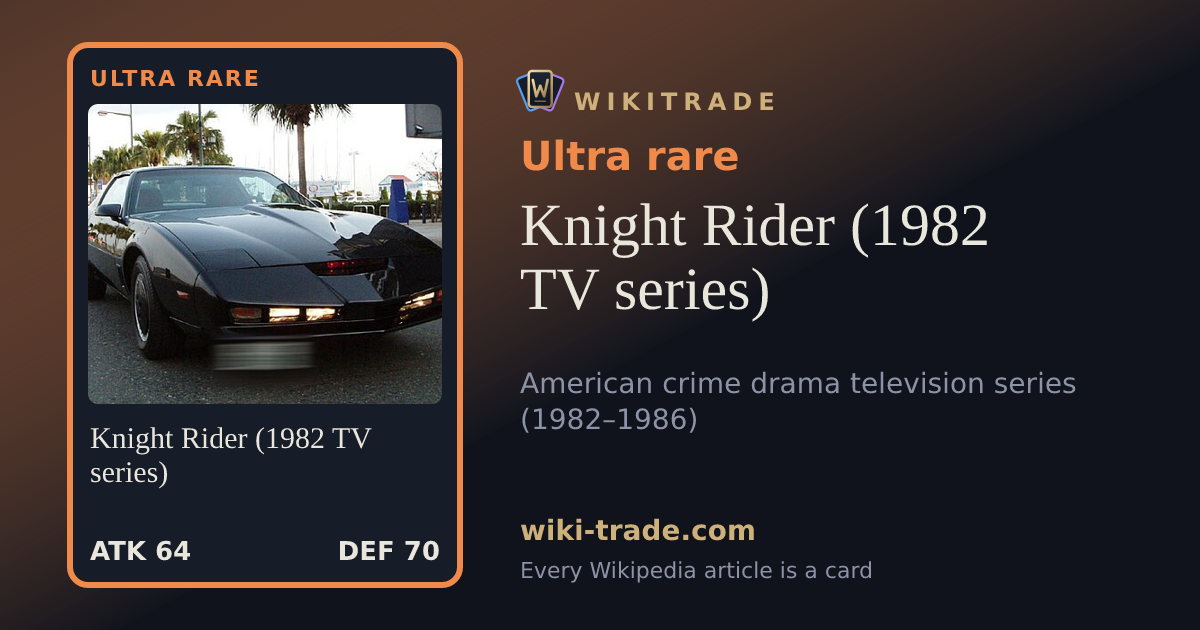 Knight Rider (1982 TV series) — Ultra rare card