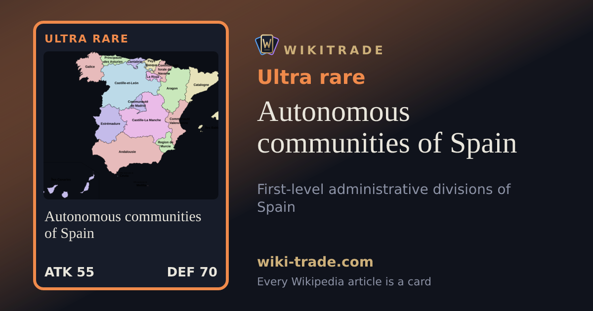 Autonomous communities of Spain — Ultra rare card