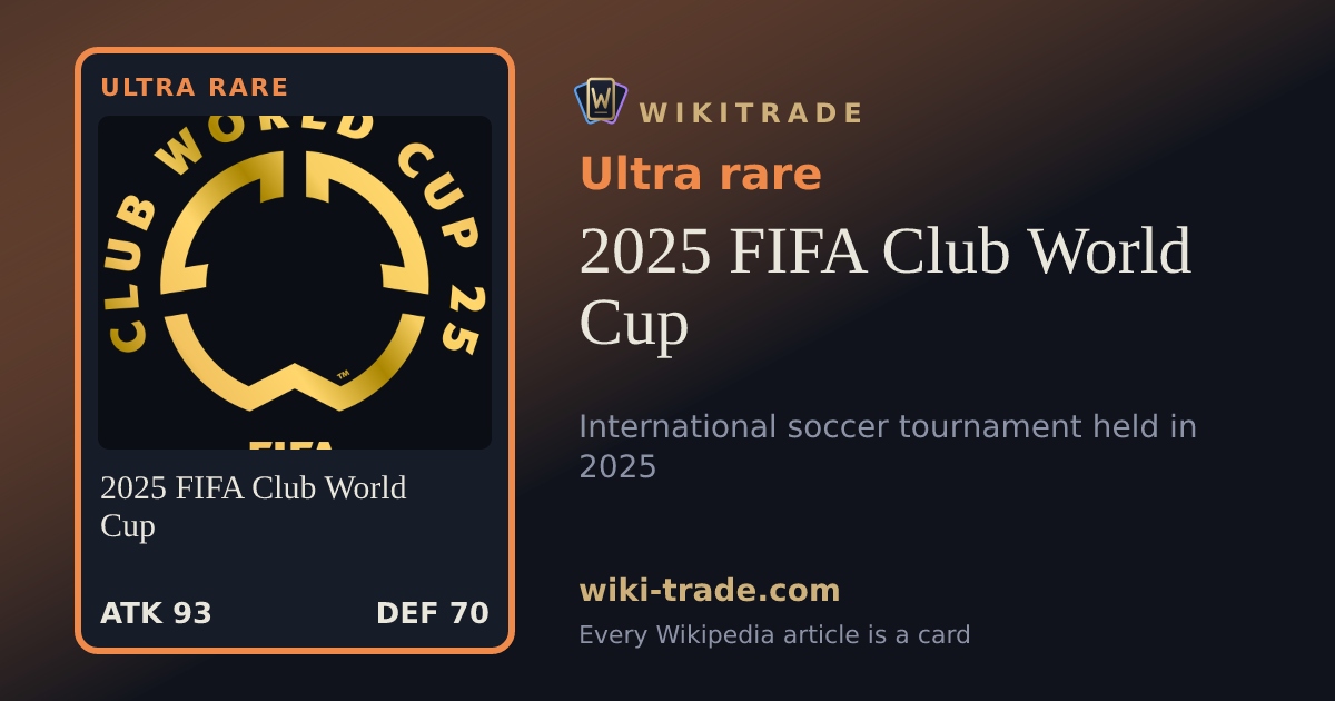 2025 FIFA Club World Cup — Ultra rare card