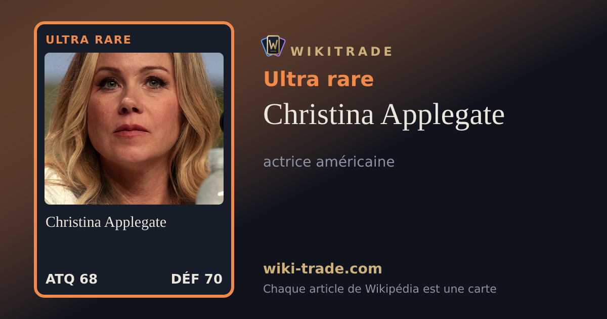 Christina Applegate — carte Ultra rare