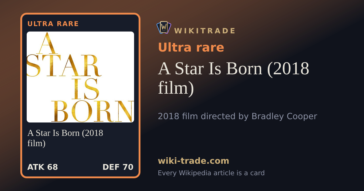 A Star Is Born (2018 film) — Ultra rare card