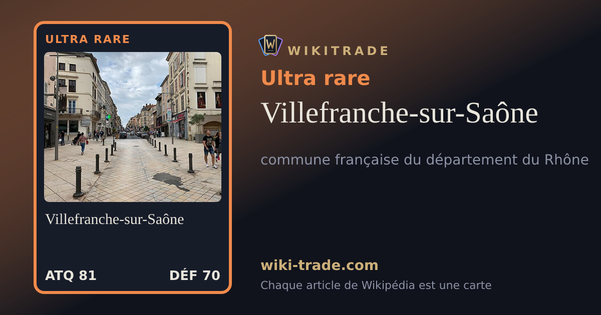 Villefranche-sur-Saône — carte Ultra rare