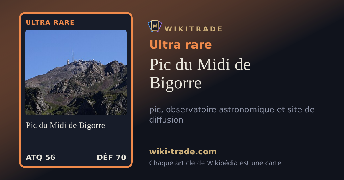 Pic du Midi de Bigorre — carte Ultra rare