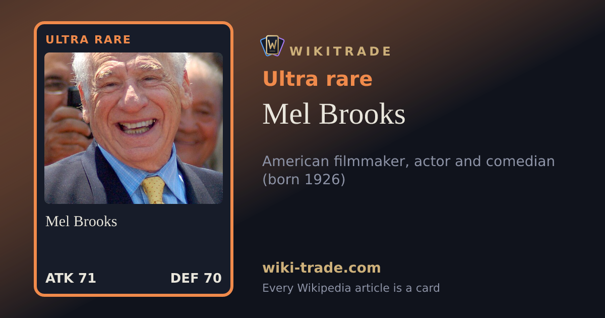 Mel Brooks — Ultra rare card