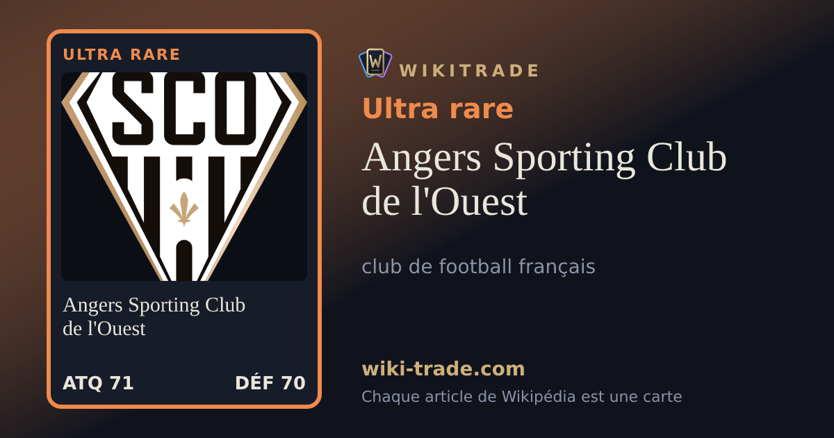 Angers Sporting Club de l'Ouest — carte Ultra rare