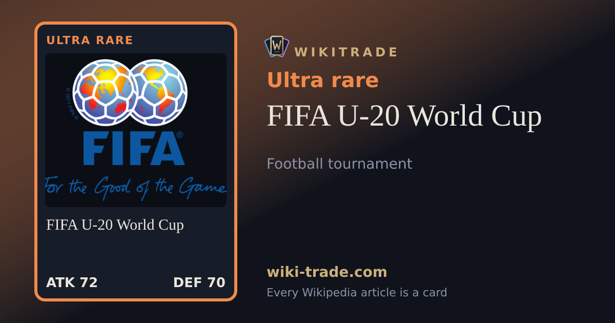 FIFA U-20 World Cup — Ultra rare card