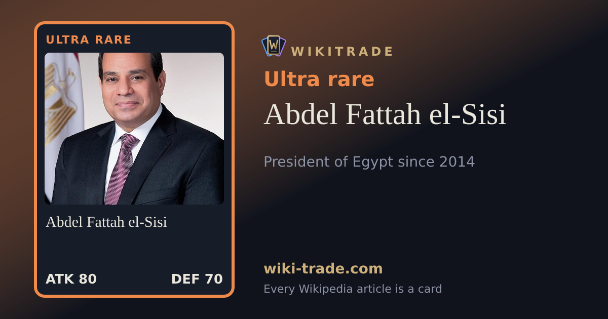Abdel Fattah el-Sisi — Ultra rare card