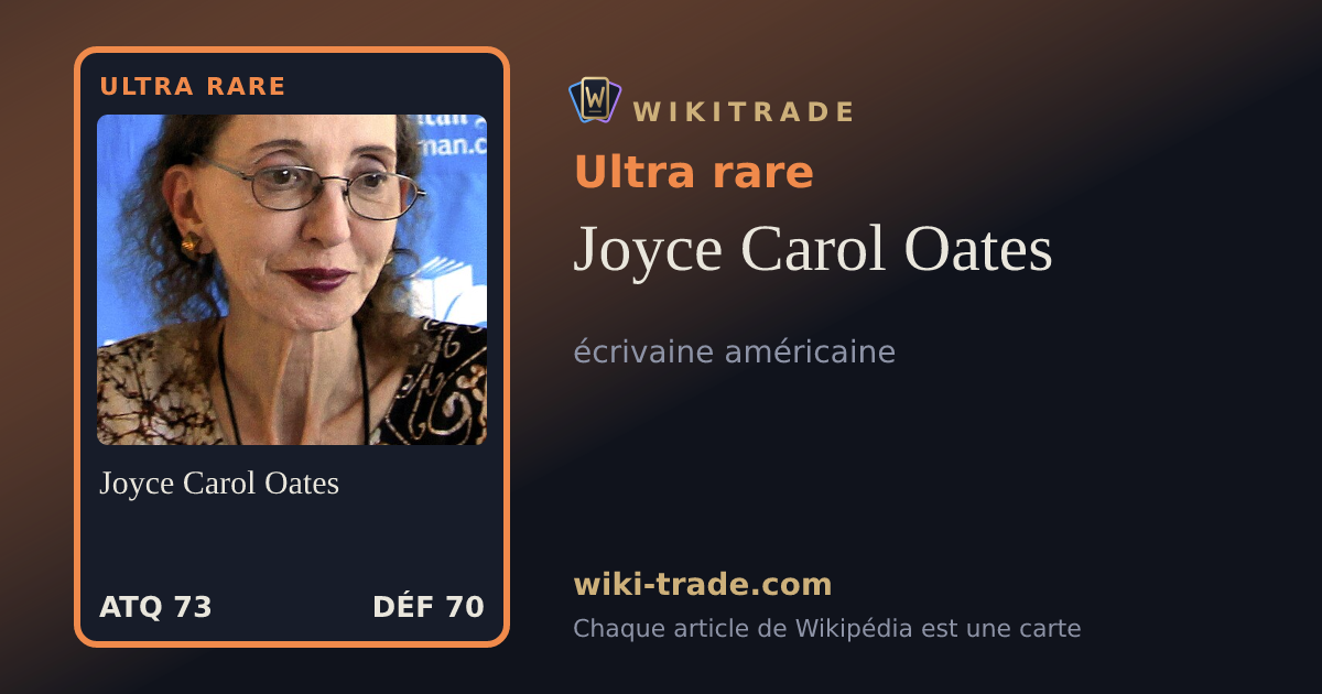 Joyce Carol Oates — carte Ultra rare