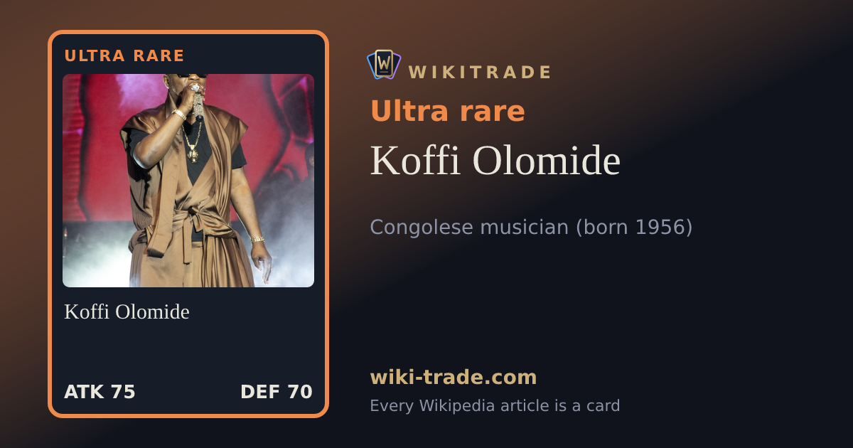 Koffi Olomide — Ultra rare card
