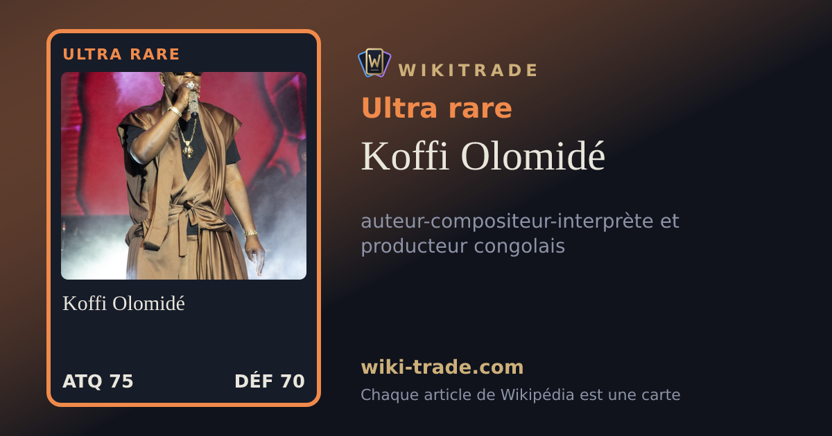 Koffi Olomidé — carte Ultra rare