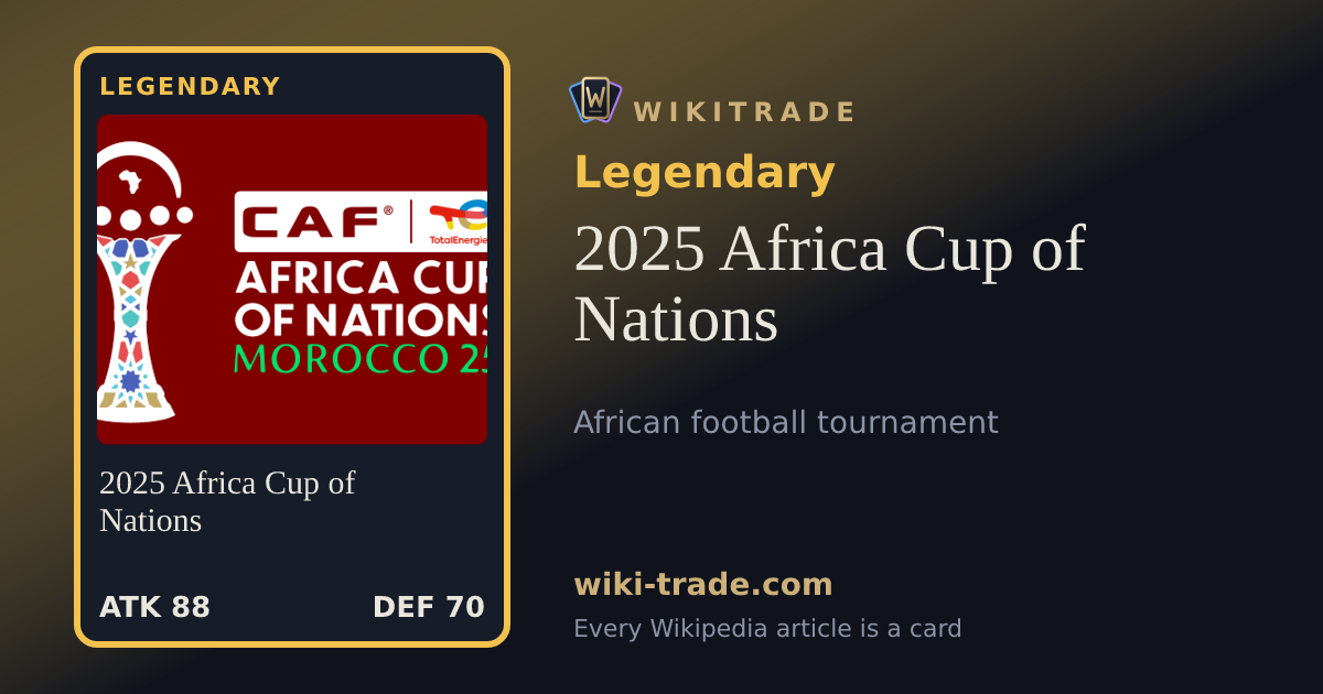 2025 Africa Cup of Nations — Legendary card